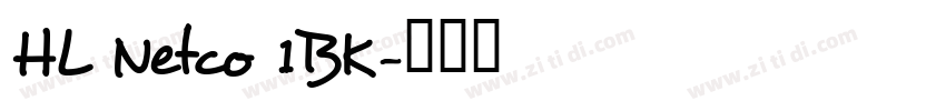 HL Netco 1BK字体转换